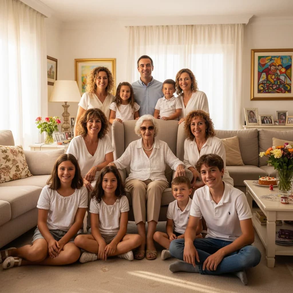 Foto familiar completa