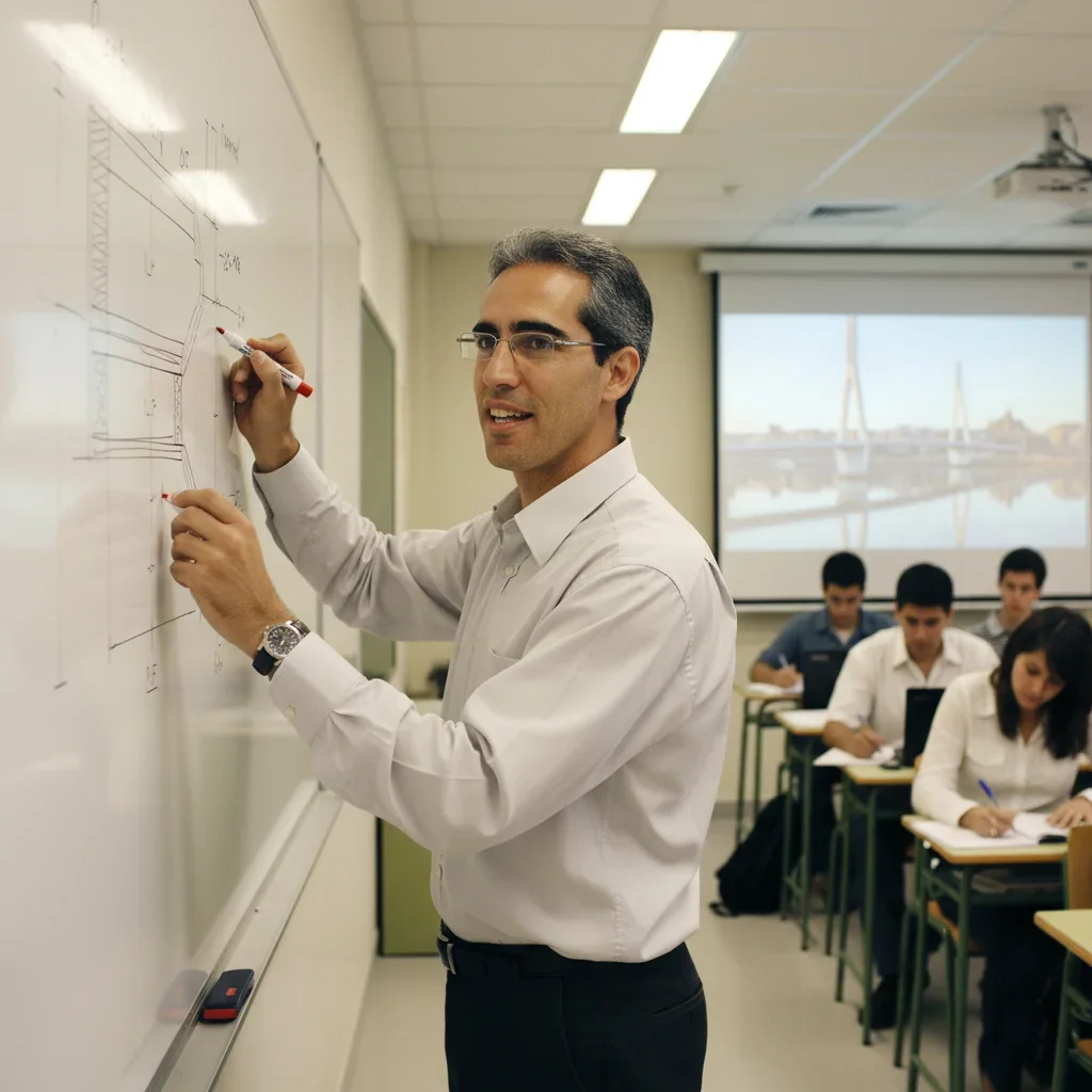 Dando clase en la UPM